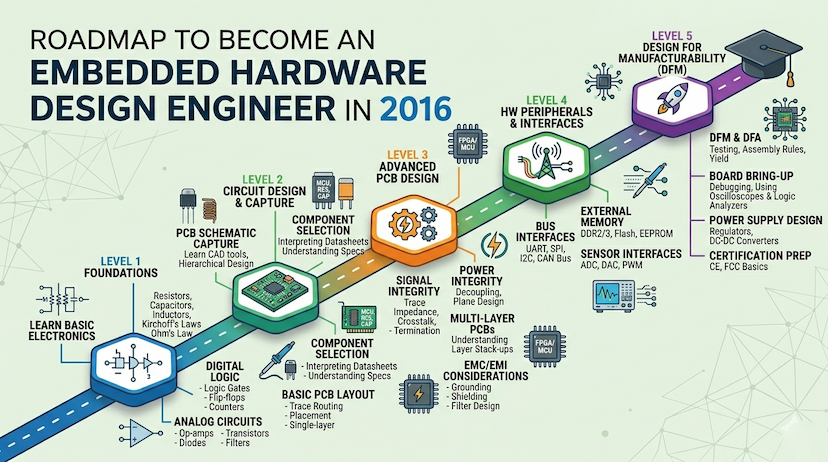 Roadmap to Become an Embedded Hardware Design Engineer in 2026